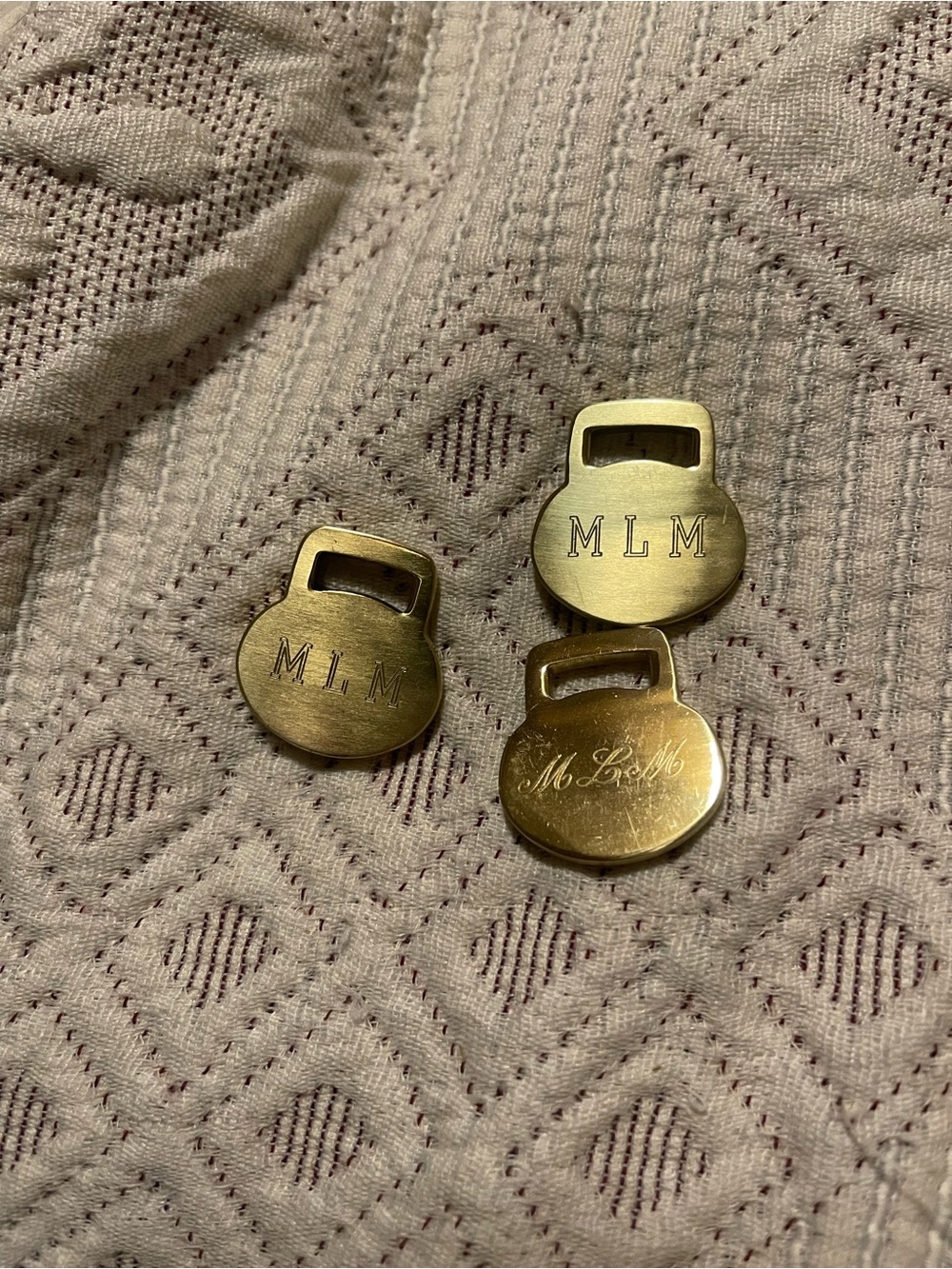 3 D&B keychain- initials-MLM